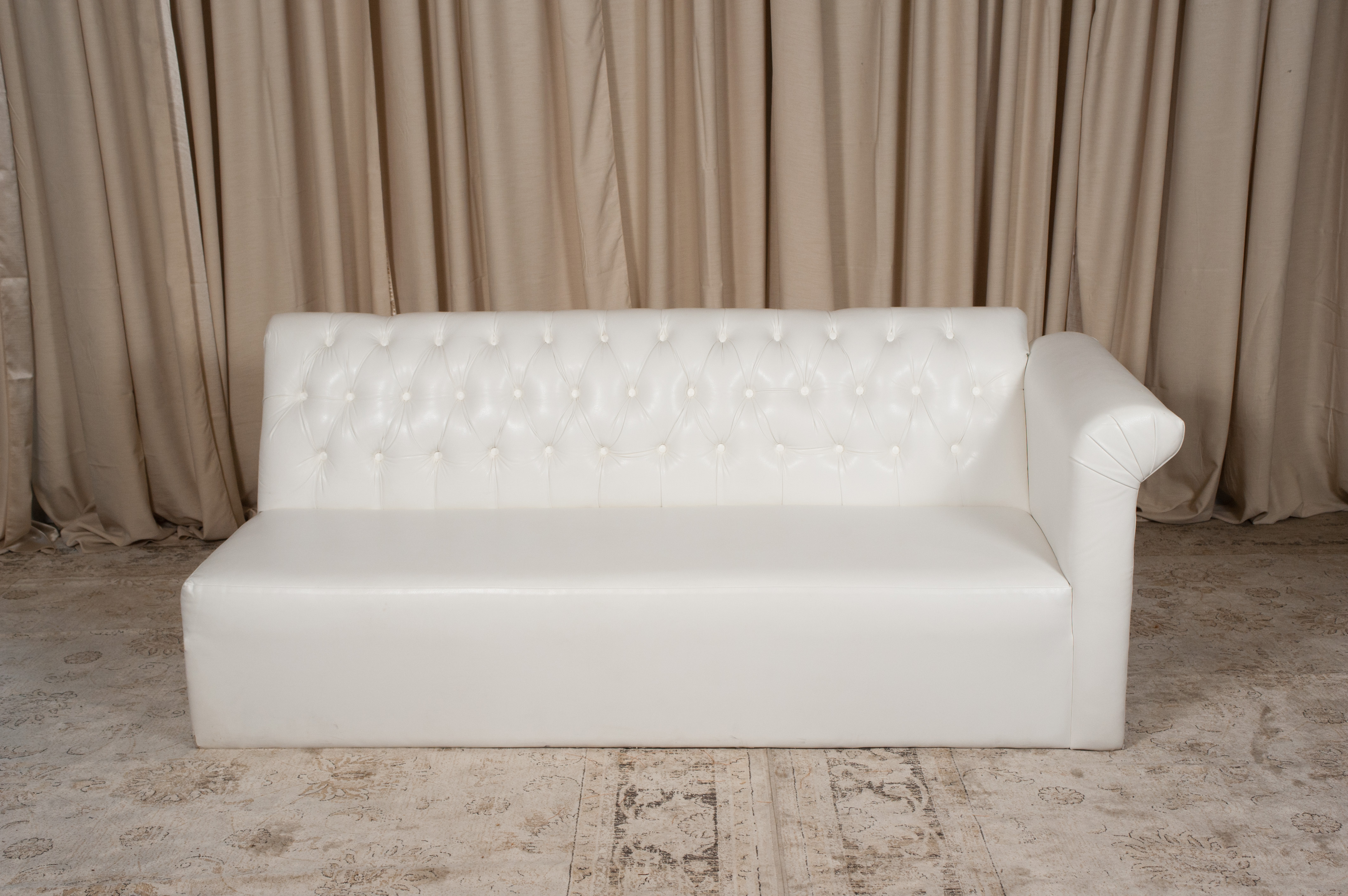 White One Arm Sofa Randal Events White One Arm Sofa